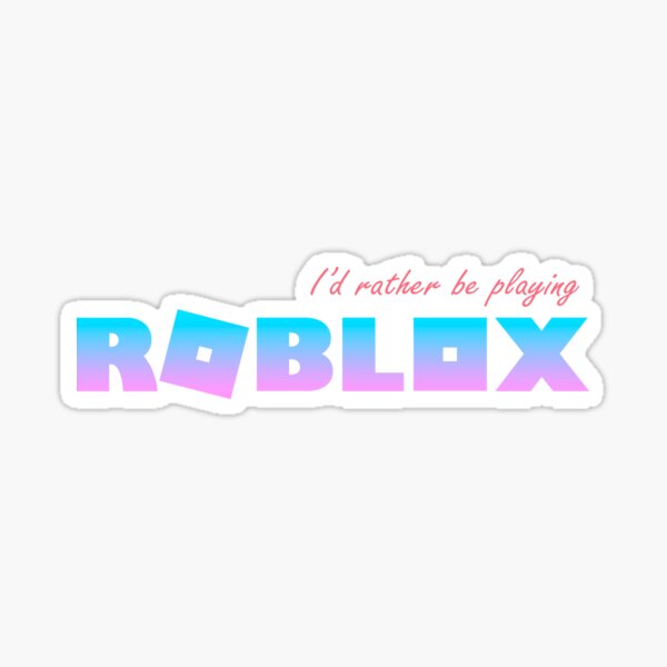Roblox Avatar Stickers Redbubble - logo de roblox rosa pastel