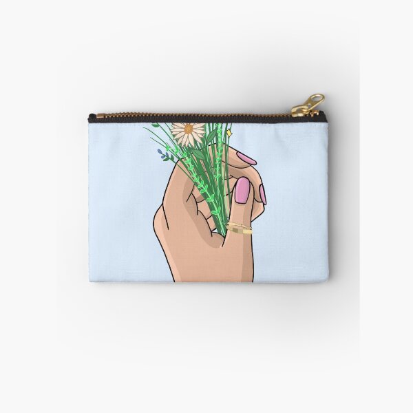 Item preview, hand with flowers baby blue designed and sold by hannahmossss.