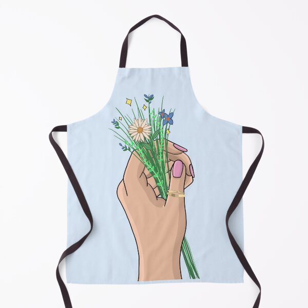 Item preview, hand with flowers baby blue designed and sold by hannahmossss.