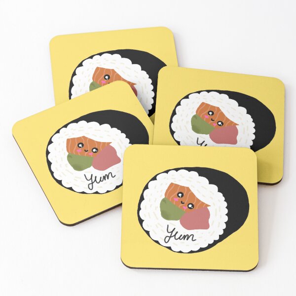Item preview, cute kawaii sushi roll designed and sold by JaneVictoria.