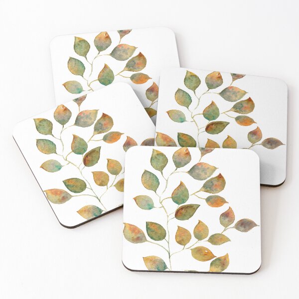 Item preview, Watercolour autumn leaves  designed and sold by María Casas Watercolour Designs.