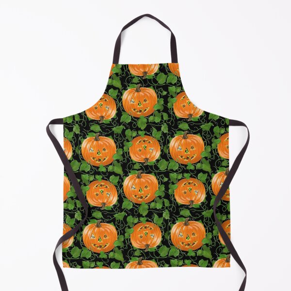 Item preview, Jack-o-lantern Pumpkin Patch on Black designed and sold by MamaODea.