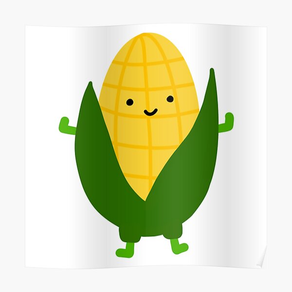 Corn Clipart Posters Redbubble