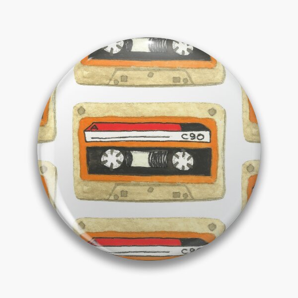 Artikelvorschau, Vintage Cassette Tape Watercolor entworfen und verkauft von PepperDoodles.