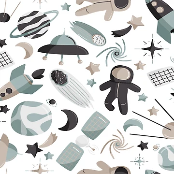 Artwork thumbnail, Space pattern by ExploreStore