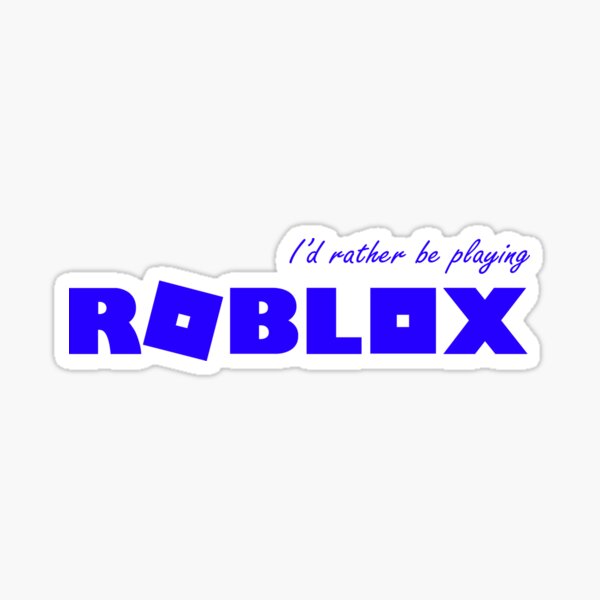 blue roblox stickers redbubble