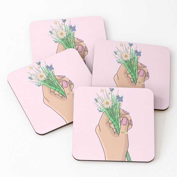 Artikelvorschau, Hand mit Blumen in hellrosa entworfen und verkauft von hannahmossss.