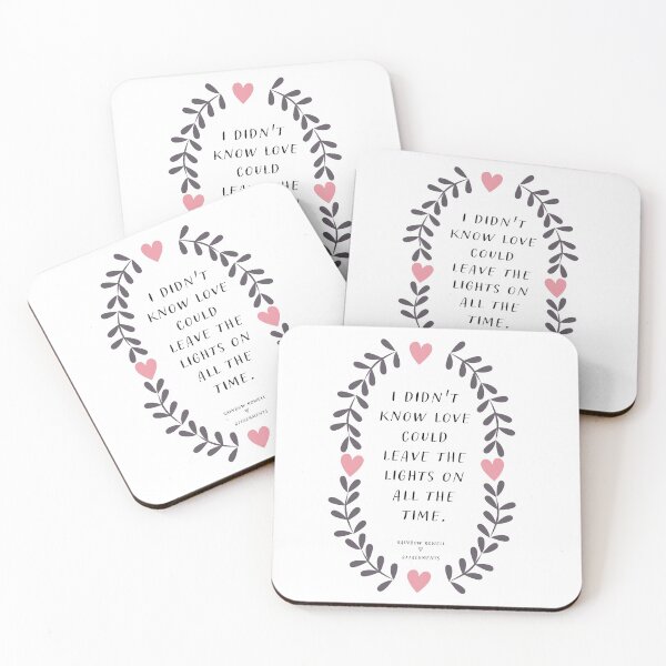 Item preview, Little Love Note - I Didn't Know Love Could Leave The Lights On - Rainbow Rowell Quote - Berry-Branch Remix designed and sold by RecklessRosey.