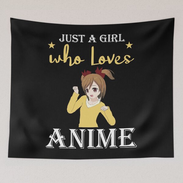 Item preview, Just A Girl Who Loves Anime designed and sold by printondemand13.