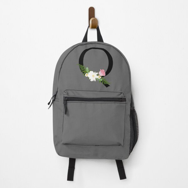 Item preview, Black floral letter Q designed and sold by Robloz.
