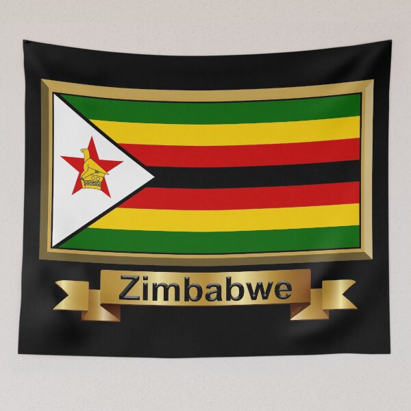 Item preview, Zimbabwe Flag Stickers, Gifts, Masks & Products (N) designed and sold by mpodger.
