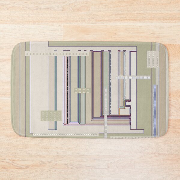 Item preview, Metaphysical Oatmeal Taupe Sage geometric techy graphic design designed and sold by djrunnels.