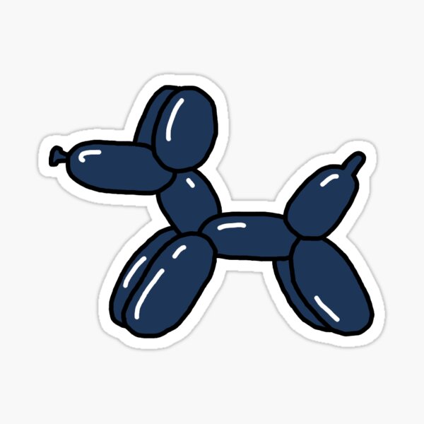 Vista previa del artículo con la obra «Globo Perro Azul Marino», diseñado y vendido por tkaachennko.