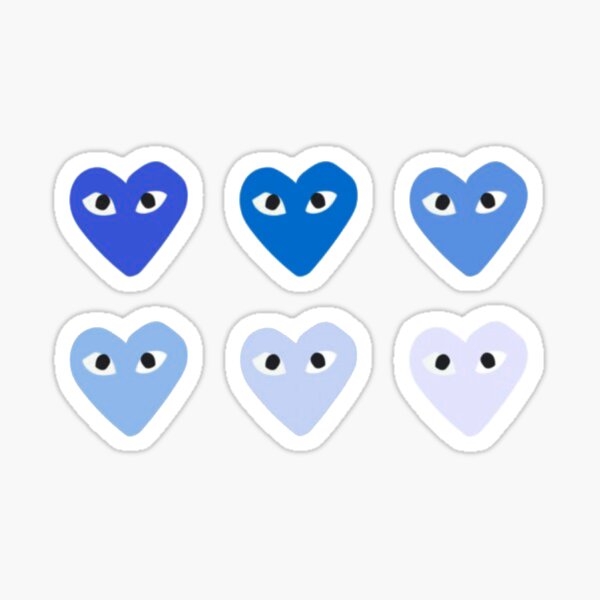 blue cdg Sticker