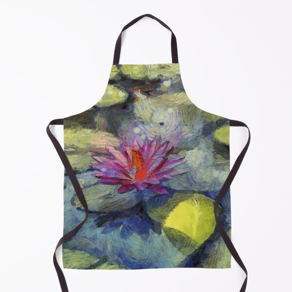 Item preview, Painted water lilies in Vincent Van Gogh style designed and sold by AnnaMelekhina.