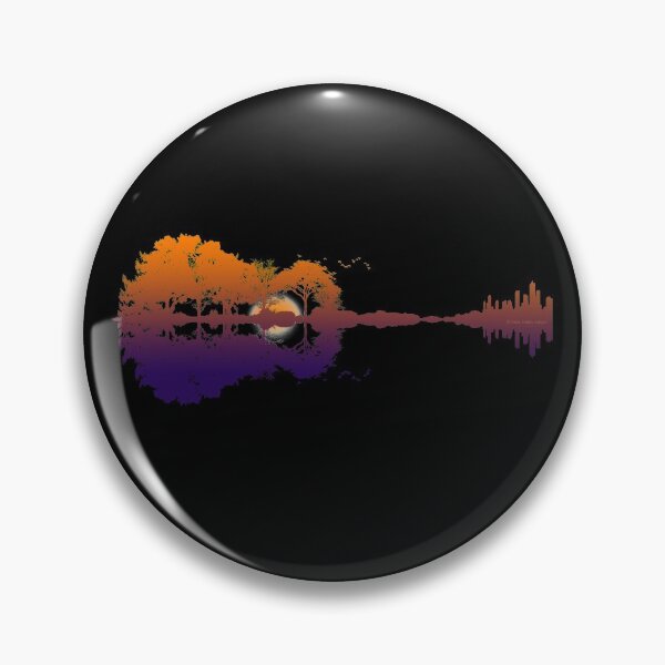 Item preview, Guitar Lake Reflections Musician Guitar Lover designed and sold by Dibble Dabble Designs.