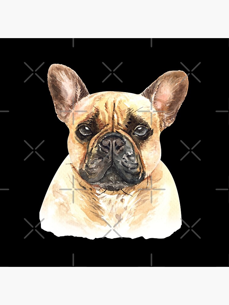 Watercolor French Bulldog Dog by dog-gifts