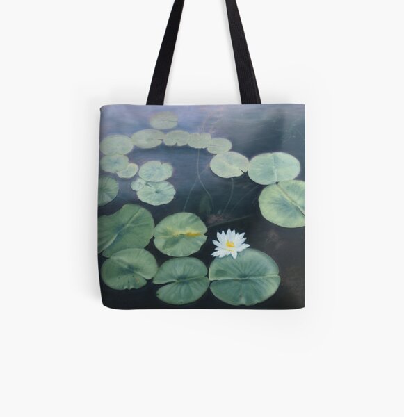 Water Lily All Over Print Tote Bag