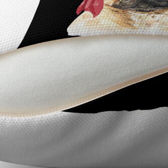 Alternate view of Watercolor French Bulldog Pirate Hat Eye Patch Floor Pillow