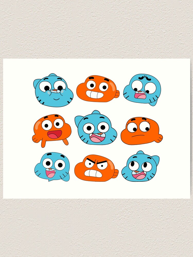 Smiling Gumball Watterson - The Amazing World of Gumball Art Board Print  for Sale by RoserinArt