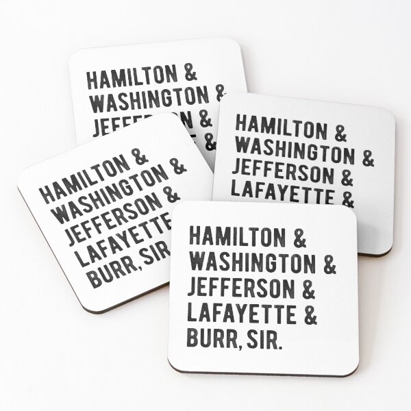 Artikelvorschau, Hamilton & Washington & Jefferson & Lafayette & Burr, Sir entworfen und verkauft von Identity Club Co.