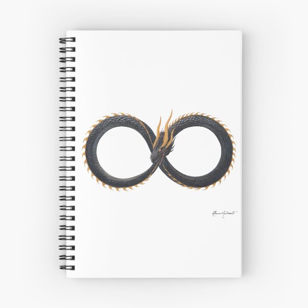 Item preview, Ouroboros Dragon - Occult Infinity Symbol designed and sold by Laura Montserrat.
