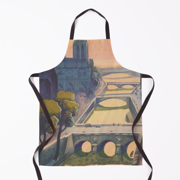 Item preview, Paris France Vintage Travel Poster designed and sold by vintagevivian.