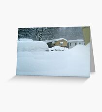My Van is Somewhere Under That Snow.... Greeting Card