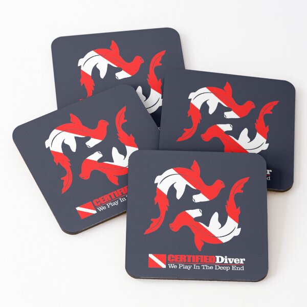 Item preview, Certified Diver (sharks)(rd) designed and sold by curranmorgan.