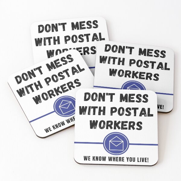 Item preview, Don't Mess with Postal Workers!  designed and sold by LilWildflowers.
