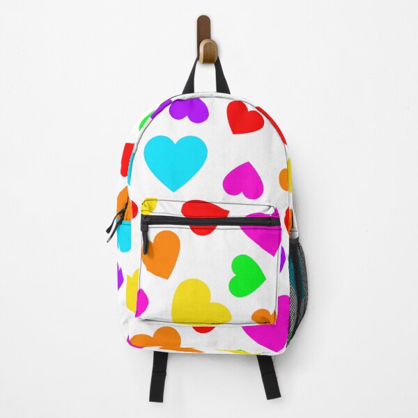 Item preview, Rainbow Hearts Bright Happy Colors designed and sold by funnytshirtemp.