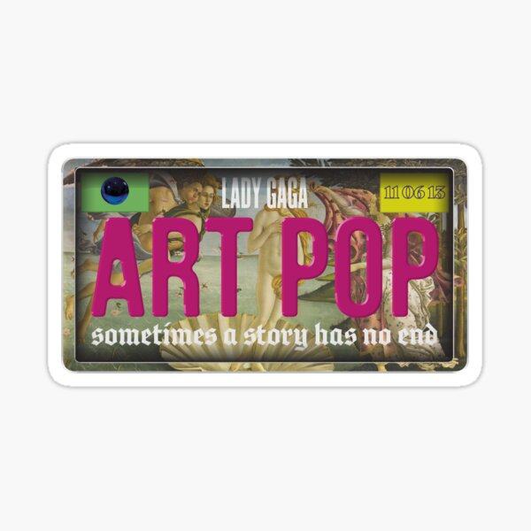 ARTPOP Lady Gaga License Plate Sticker