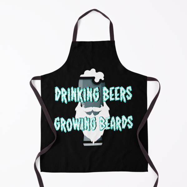 Item preview, Drinking beers growing beards new design for unique gifts designed and sold by Cardio Boutique.