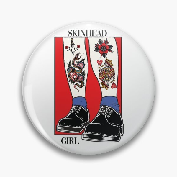 Item preview, Skinhead girl traditional designed and sold by arene69.