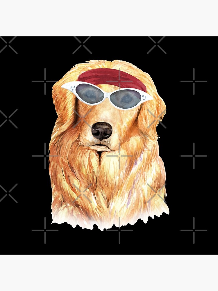 Watercolor Golden Shepherd shades,gym,exercise, by dog-gifts