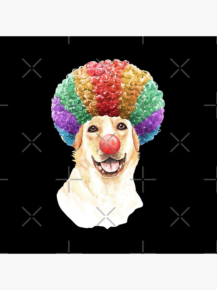 Watercolor Labrador Retriever Clown by dog-gifts