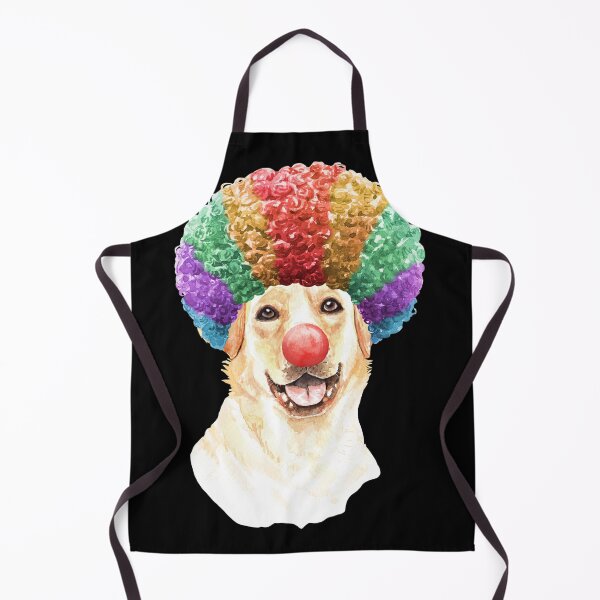 Watercolor Labrador Retriever Clown Apron