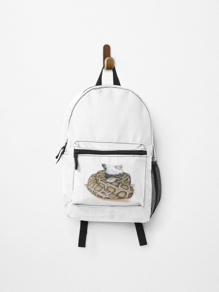 Thumbnail 1 of 3, Backpack, chicken on a python designed and sold by JimsBirds.