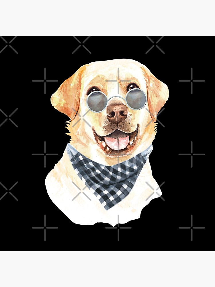 Watercolor Labrador Retriever Cool Biker by dog-gifts