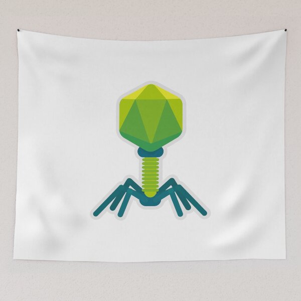 Item preview, Cute Minimal Bacteriophage  designed and sold by karolinadoesart.