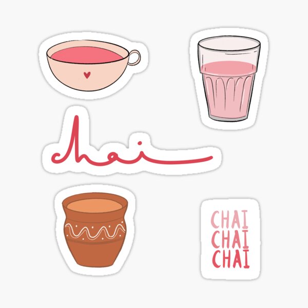 Item preview, PINK CHAI sticker pack designed and sold by spookystreet.