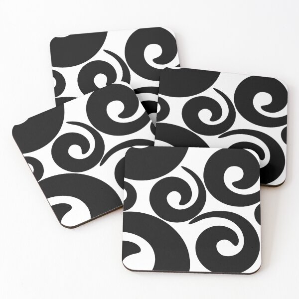 Item preview, Black and white pattern with spirals designed and sold by marina63.