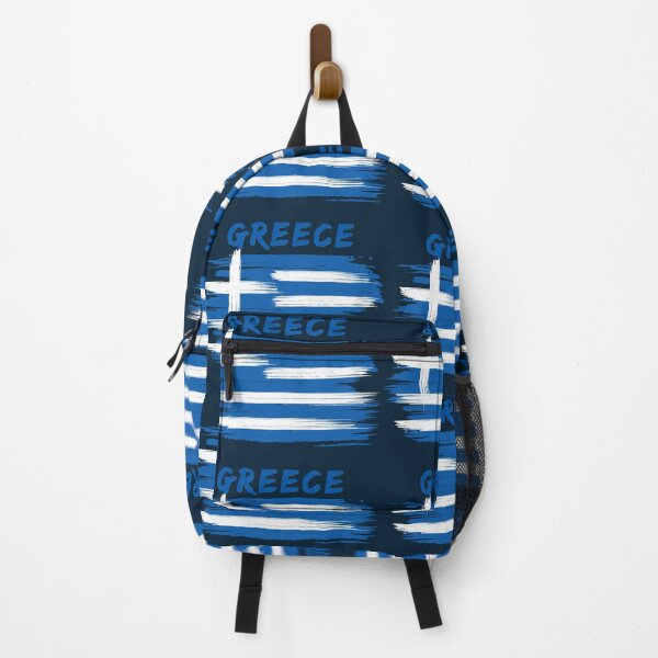 Item preview, Greece Grunge National Flag designed and sold by Ellisen Prints.