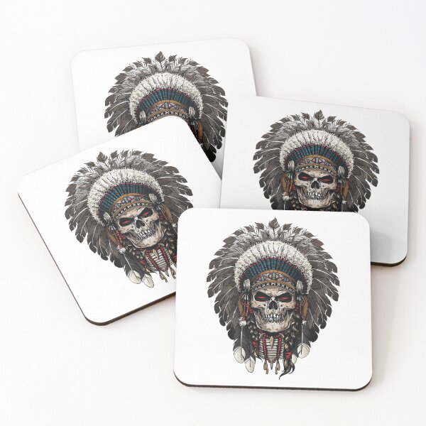 Item preview, Warrior indian skull  designed and sold by urbanstore69.