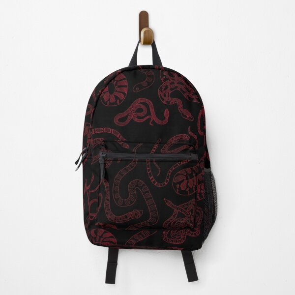 Item preview, Big Red Ink on Black Household Snake Pattern designed and sold by YGA Studio.