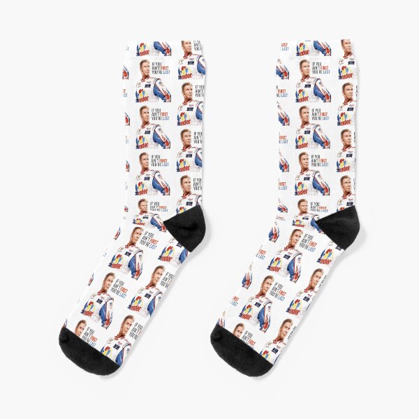 Will Ferrell Talladega Noches Ricky Bobby "Si no eres el primero, eres el último" Calcetines