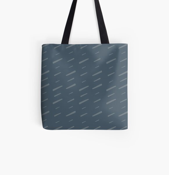 Slash Slash - greyed petrol All Over Print Tote Bag