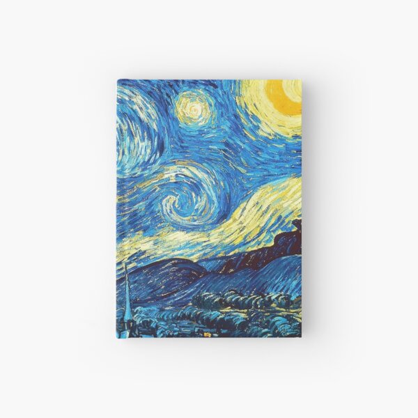 Starry Night Painting by Vincent van Gogh Gifts for women Hardcover Journal