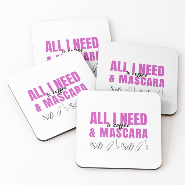 Item preview, All I need is coffee and mascara(light theme) designed and sold by EmotionArt.