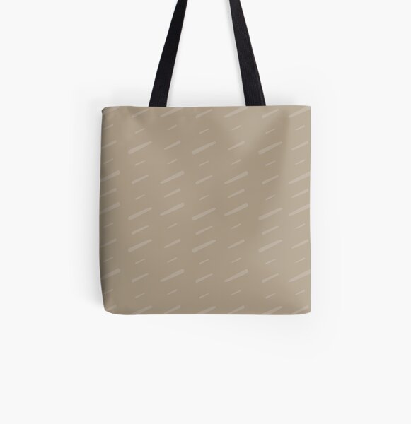 Slash Slash - soft taupe All Over Print Tote Bag